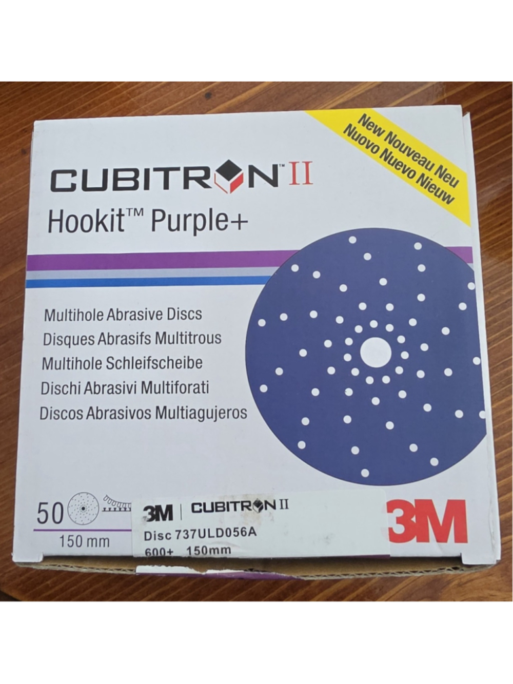 3M Cubitron II Hookit Purple+ Multihole Abrasive Discs 150mm Contains 49 Discs